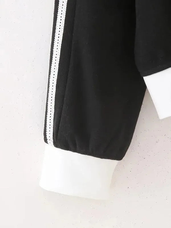 Women's Zip-Up Embroidered Casual Sweatshirt-Women Sweatshirt-LeStyleParfait