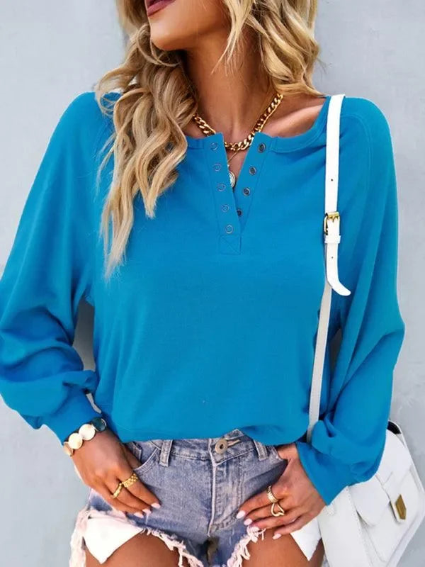 Women Plain-Solid Loose Sweatshirt Essential Style-Women Sweatshirt-LeStyleParfait