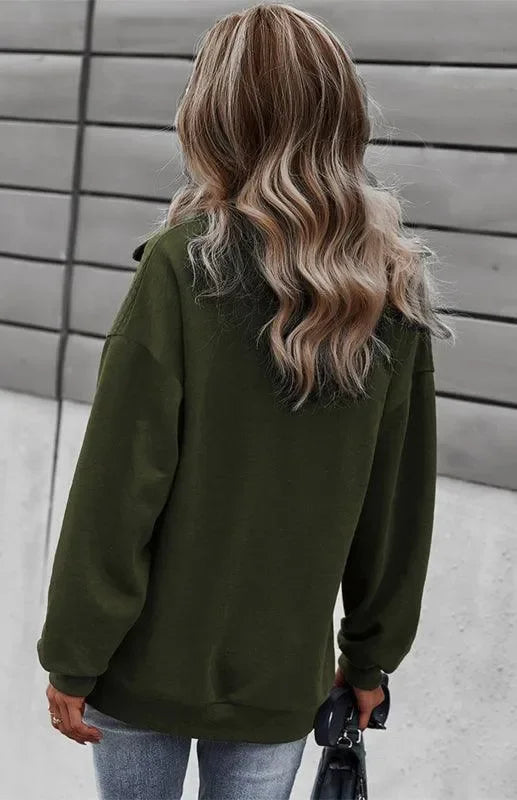 Women Regular Checked Zip-Up Sweatshirt Essential Fit-Women Sweatshirt-LeStyleParfait