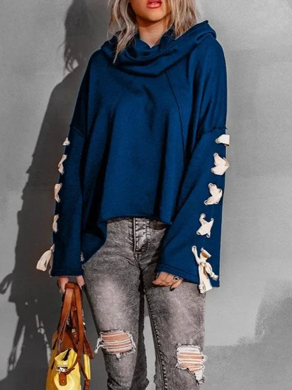 Women's Oversized Mock Neck Knit Sweater